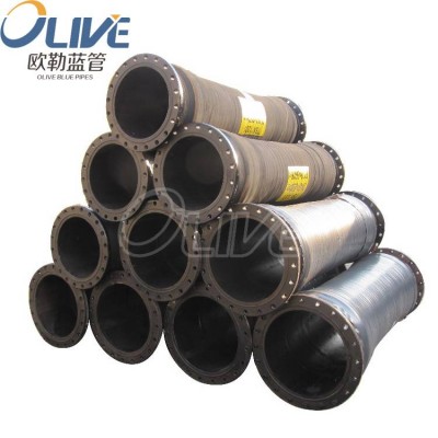 Large Diameter Reinforced Rubber And Canvas Hose Pressure Reinforced Slurry Mud Dredge Suction Hose